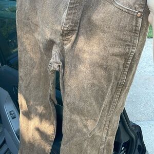 Wrangler Tan Denim Pants for Men